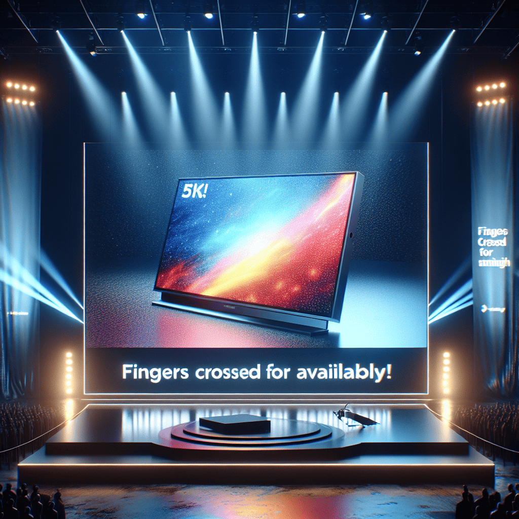 Viewsonic Unveils World's Tiniest 5K Monitor: Fingers Crossed for Availability!