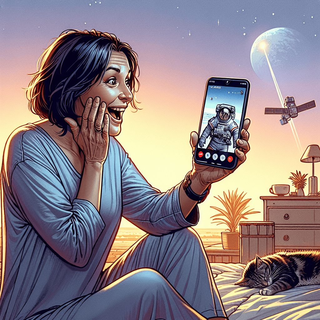 Vodafone Achieves Milestone with First Satellite Video Call Using Standard Cellphone