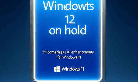 Windows 12 on Hold: Microsoft Prioritizes AI Enhancements for Windows 11