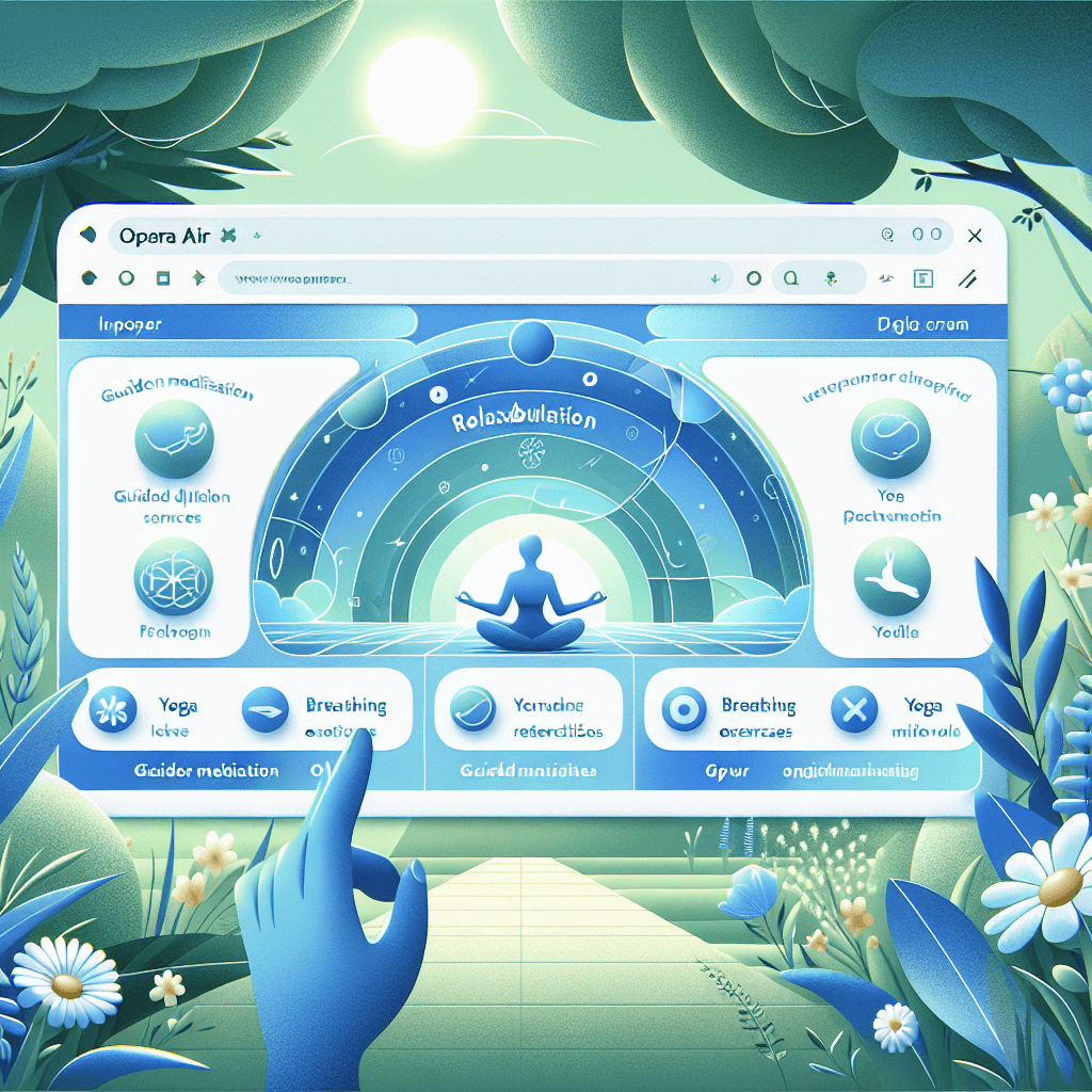 Discover Opera Air: The Browser That Promotes Relaxation Through Guided Meditation and Exercises