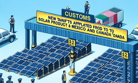 First-Time Tariffs Imposed on Solar Products from Mexico and Canada