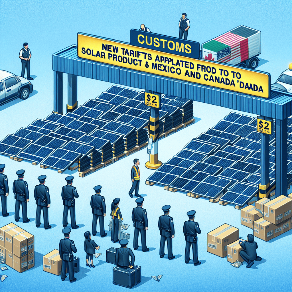 First-Time Tariffs Imposed on Solar Products from Mexico and Canada