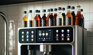 Jura's Versatile Coffee Machine: Brew Hot or Cold with Custom Syrup Options