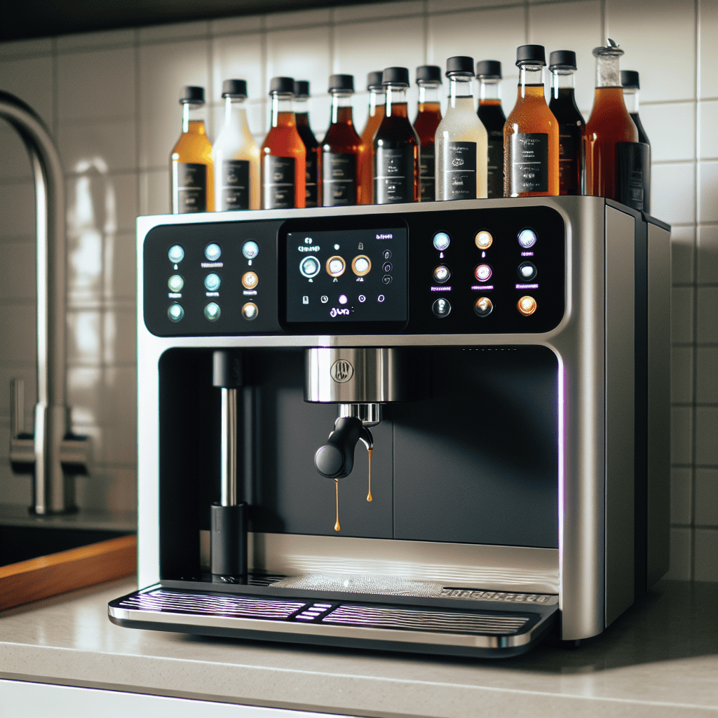 Jura's Versatile Coffee Machine: Brew Hot or Cold with Custom Syrup Options