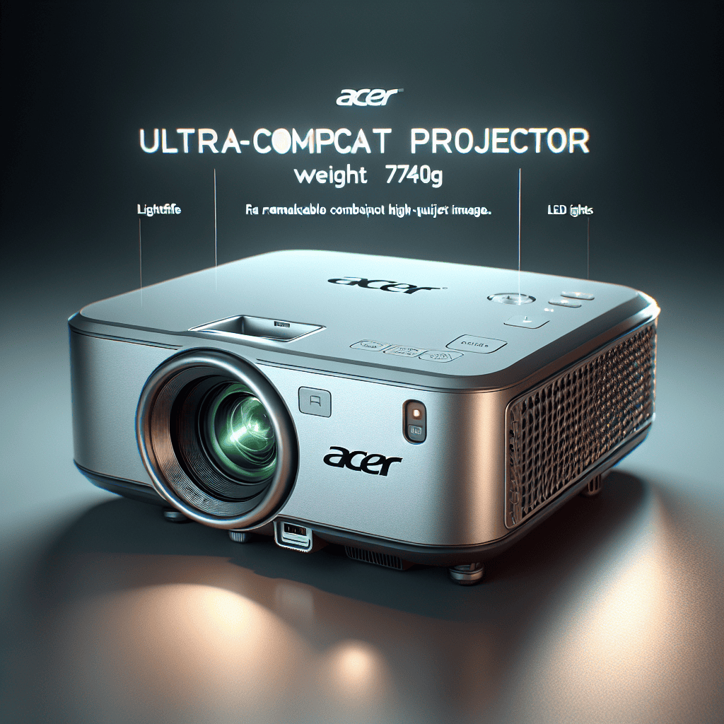 Meet the Ultra Compact Acer Projector: Weighing Just 740g and Projecting 100-Inch Images!