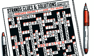 NYT Strands Clues and Solutions for February 7 (Game 341)
