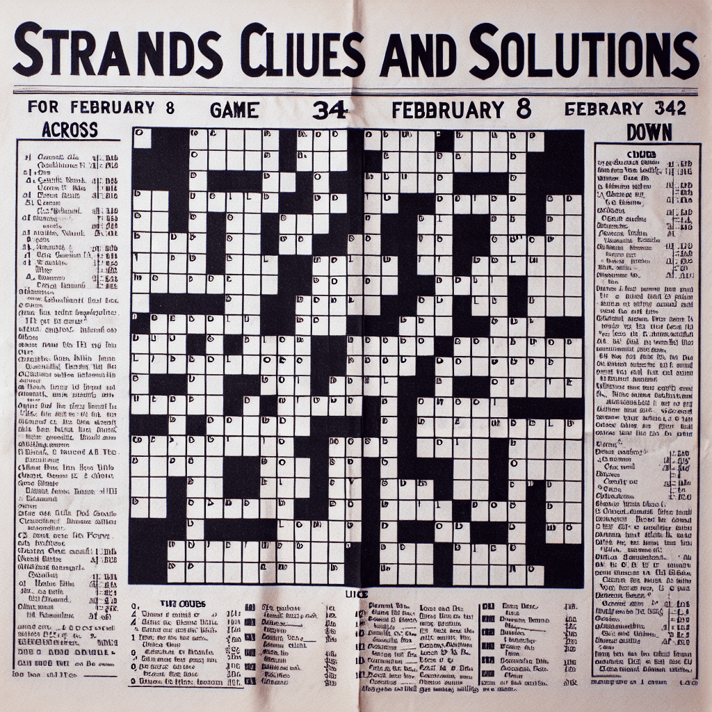 NYT Strands Clues and Solutions for February 8 (Game 342)